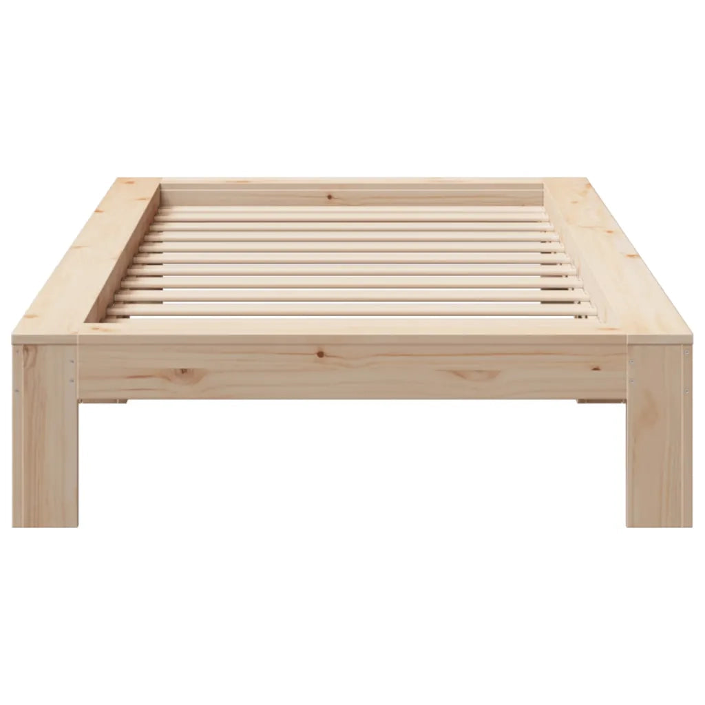 Letto senza Materasso 90x190 cm in Legno Massello di Pino