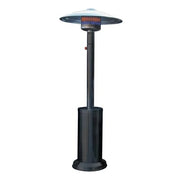 STUFA GAS GPL A FUNGO + RUOTE DOMUS  NERO KW 5/12