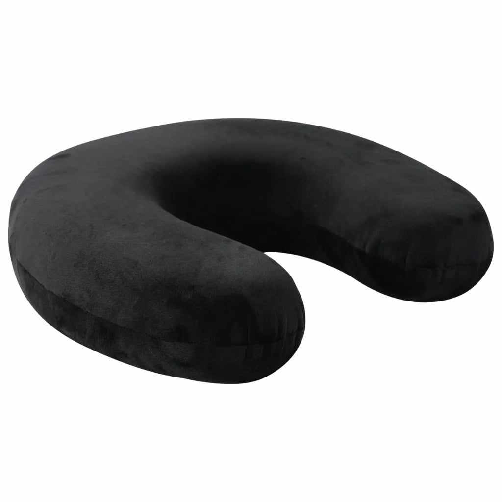 Cuscino da viaggio per il collo Nero Schiuma Memory CFW8068755
