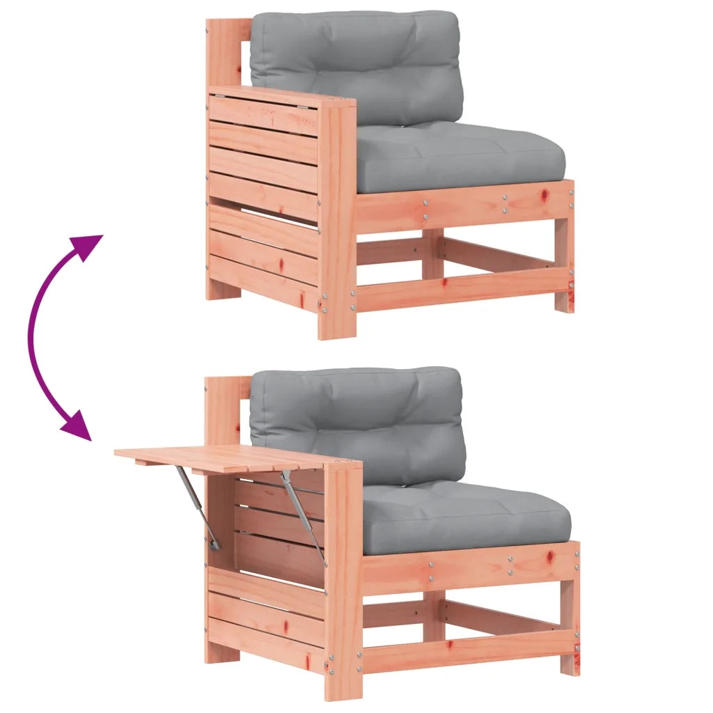 Divano da Giardino Senza Braccioli con Cuscino-Sofa da Giardino-Divano da esterno Massello Douglas 565839