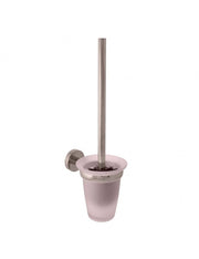Scopino WC a parete COLORADO in vetro e metallo lucido ottone grigio 40cm