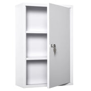 Armadio Farmacia 2 Ripiani 3 Livelli ¨C zephmum ¨C Bianco 40x18x60 cm