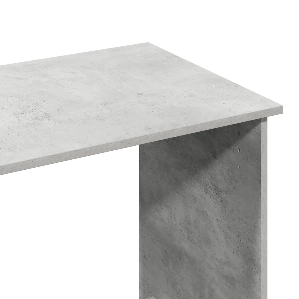 Scrivania Grigio Cemento 80x40x75 cm in Legno Multistrato 860457