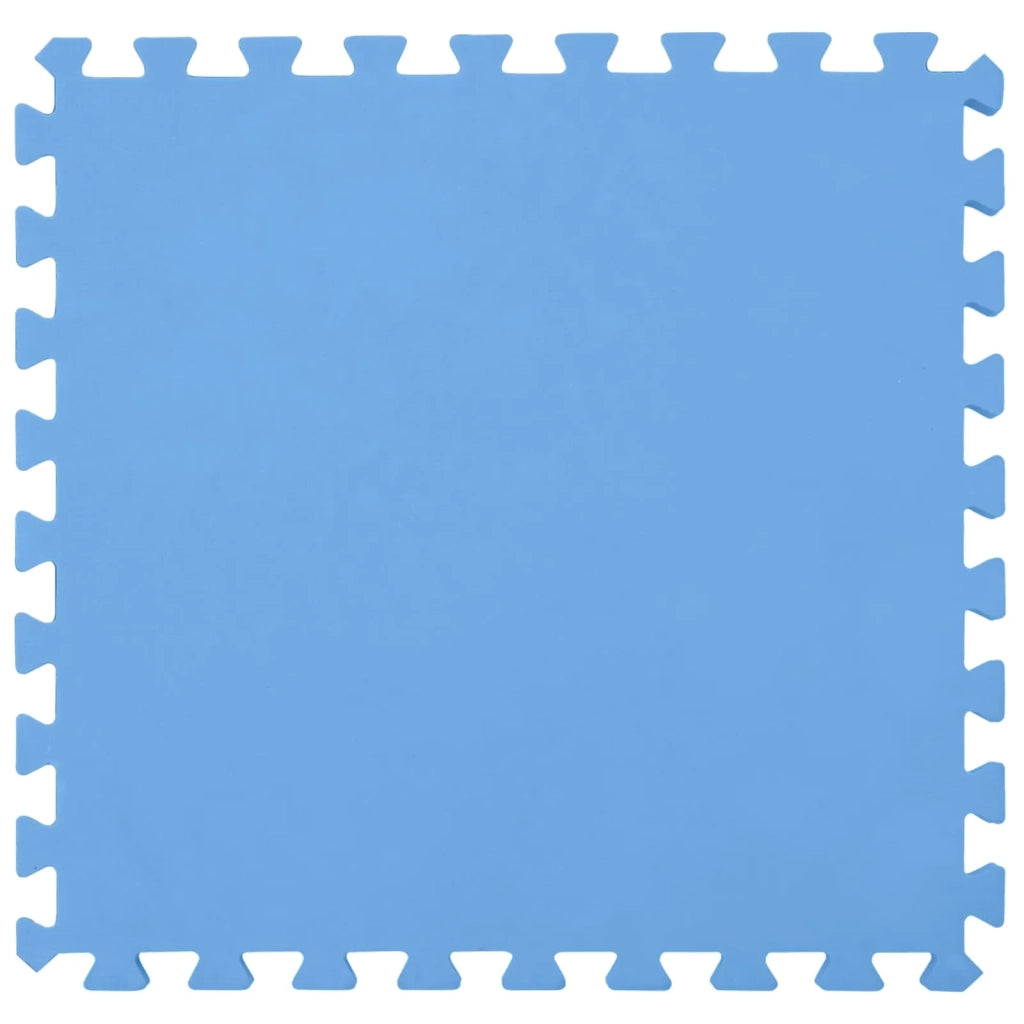 Tappetino per piscina 36 pz Ø 350 cm Rotondo Schiuma EVA Blu 42042641