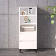 Credenza-Buffet-Armadio da cucina Bianco 40x36x110 cm in Legno Multistrato 400128