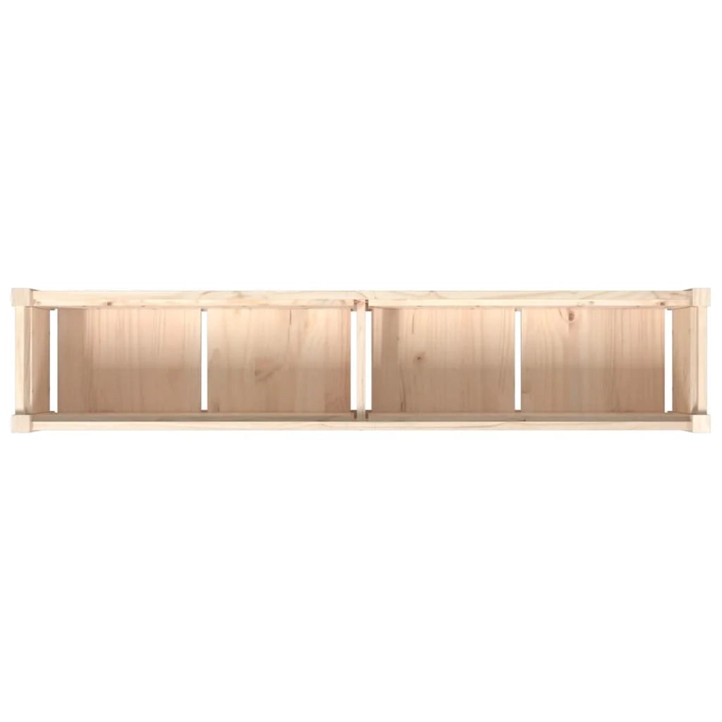 Fioriera rialzata per piante fiori terrazza giardino 150 x 31 x 31 cm legno di pino massiccio marrone 02_0037427
