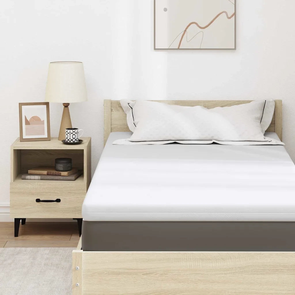 Topper per materasso Bianco 100 x 200 cm Tessuto Jacquard CFW9041864