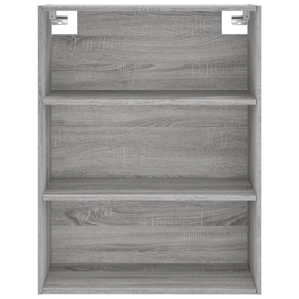 Buffet credenza cassettiera armadio mobile contenitore organizer cucina soggiorno salotto rovere Sonoma alto 69,5 x 34 x 180 cm legno ingegnerizzato grigio 02_0035439