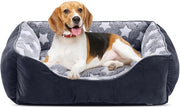Letto per cani morbido - Antiscivolo - Adatto per cani piccoli - Materiale plucché - 51x48x18 cm