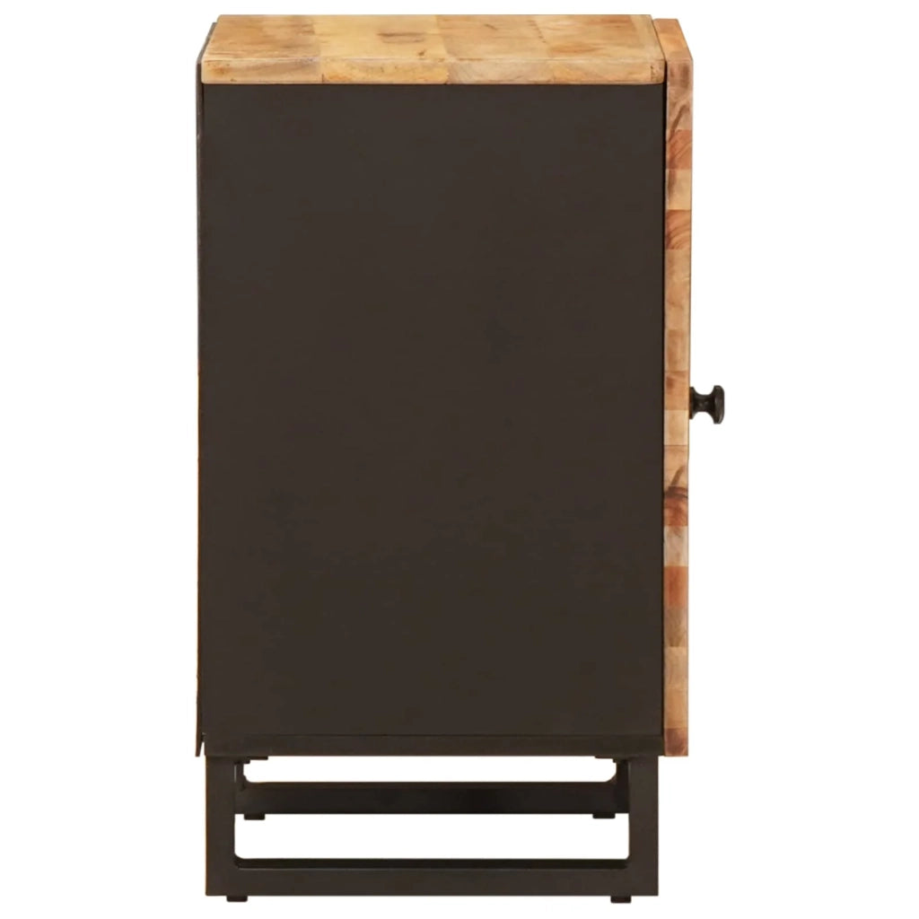 Mobiletto da bagno rettangolare moderno funzionale ed elegante 38 x 33 x 58 cm in legno di mango naturale 02_0057819