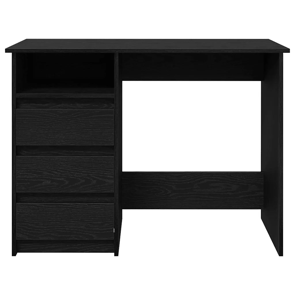 Scrivania Nera 102x50x75 cm in Legno Multistrato 860464