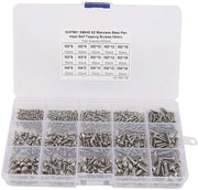 Assortimento di viti M2/M3/M4 in acciaio inossidabile - 500 pezzi - contenitore riutilizzabile - corrosione resistente - set a viti.