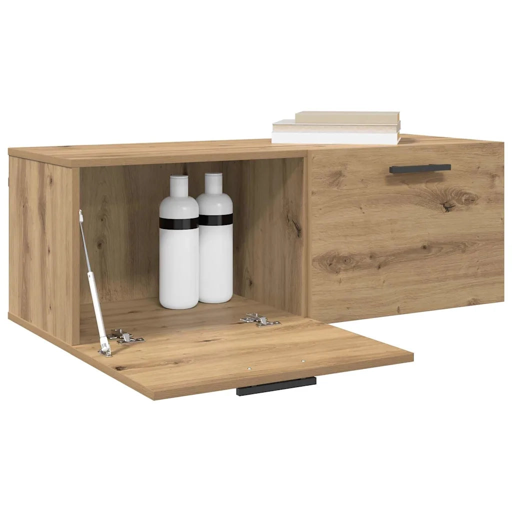 Armadietto a Muro | Mobile a Parete rovere artigianale 100 x 36.5 x 35 cm