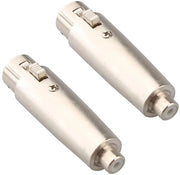 Adattatore XLR a RCA per microfono - Femmina a femmina - 2 pezzi