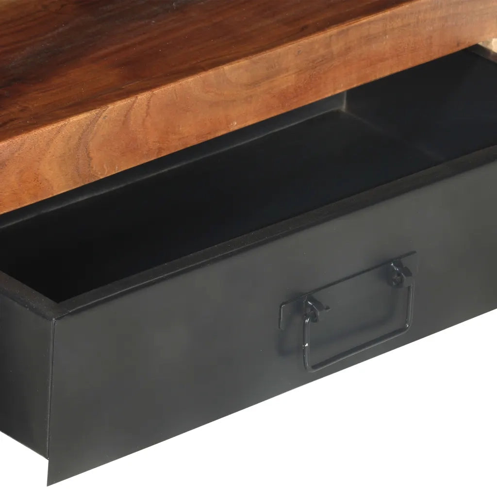 Mobile TV 120x30x40 cm in Legno Massello con Finitura Sheesham cod mxl 57196