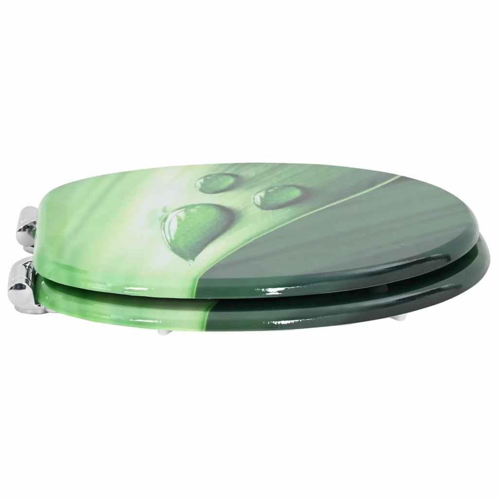 Sedile per toilette con chiusura morbida 2 pcs Goccia verde 3414544