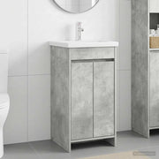 Mobile da bagno con lavabo Grigio Cemento 42 x 40 x 84,5 cm 890771