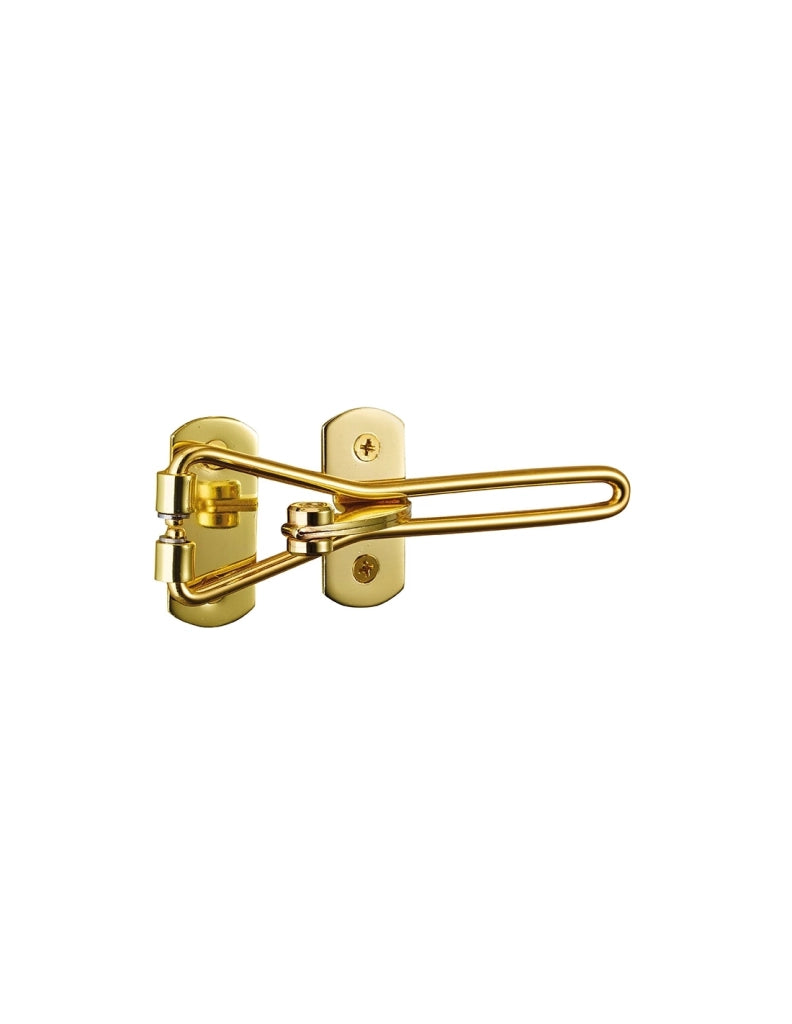 Limitatore di apertura di sicurezza per porta d'ingresso, gancio in acciaio, finitura dorata – THIRARD