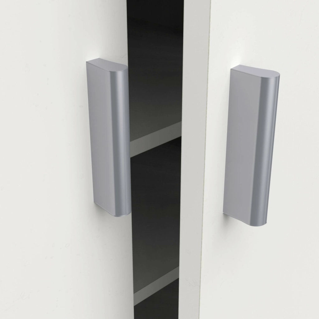 Mobile Portascarpe Abram, Scarpiera 6 Ripiani, 35.3x54.6x108.4h cm Bianco Opaco