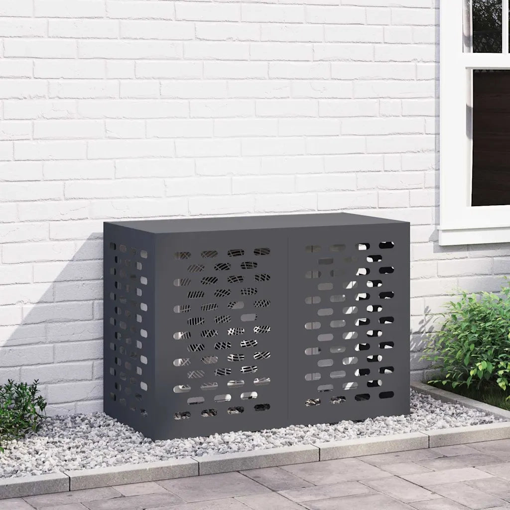 vidaXL Copertura per condizionatore d'aria Antracite 100 x 50 x 70 cm