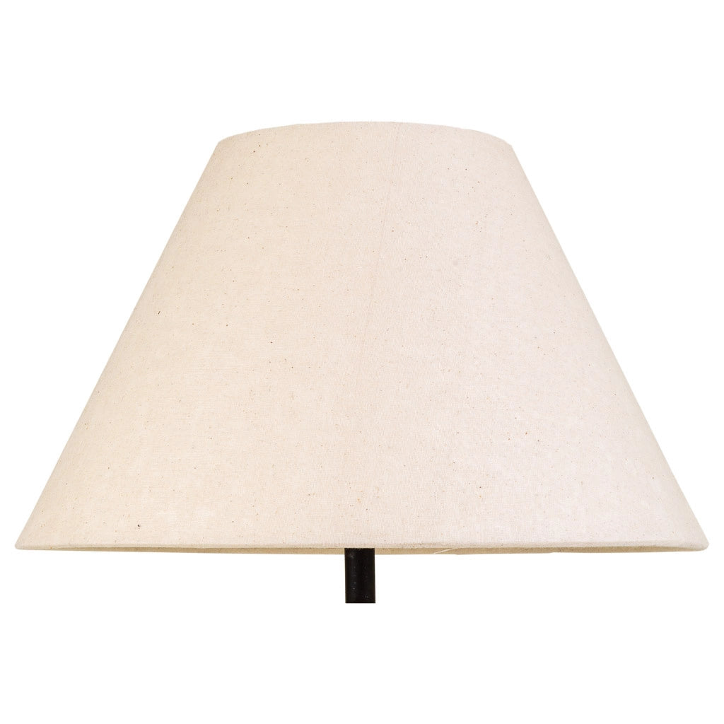 Lampada da tavolo in metallo panna 33x33x60h