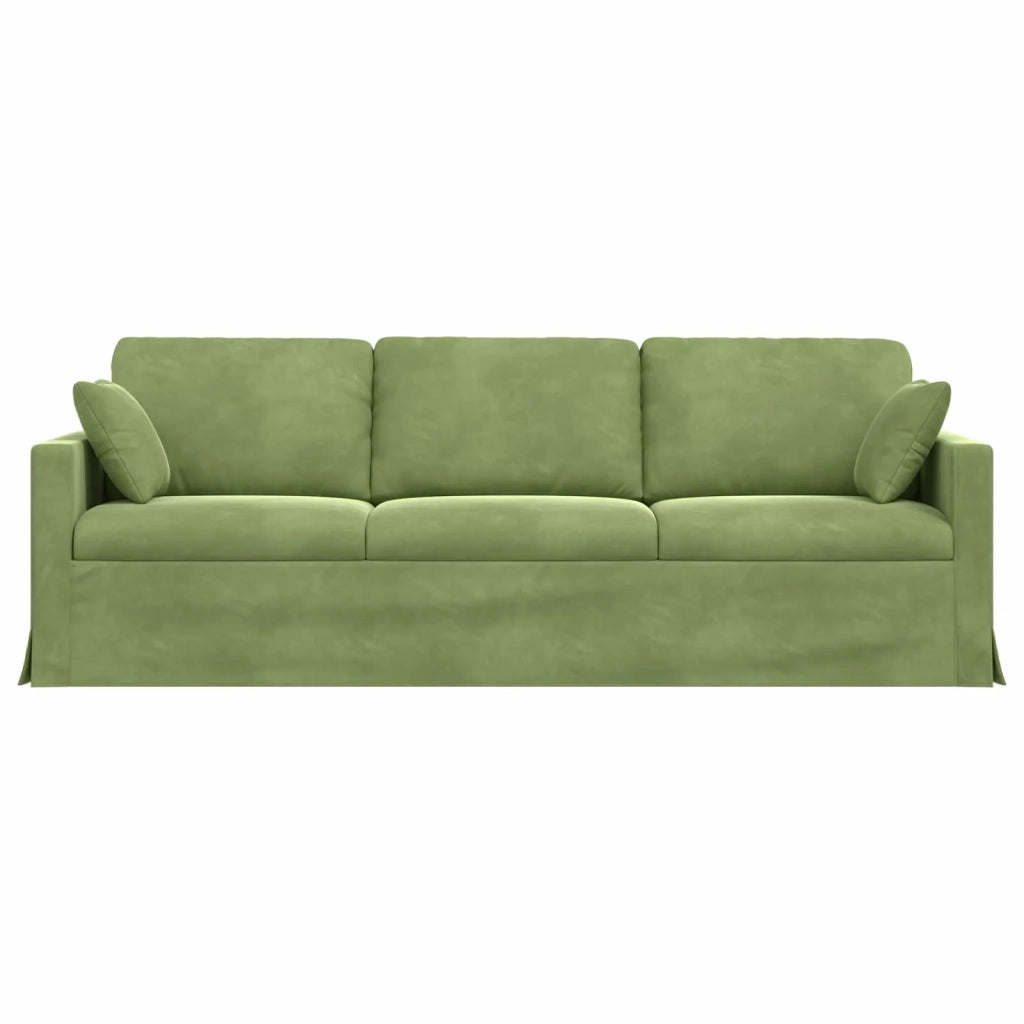 Divano Verde chiaro 228 x 78 x 80 cm Velluto 42024443