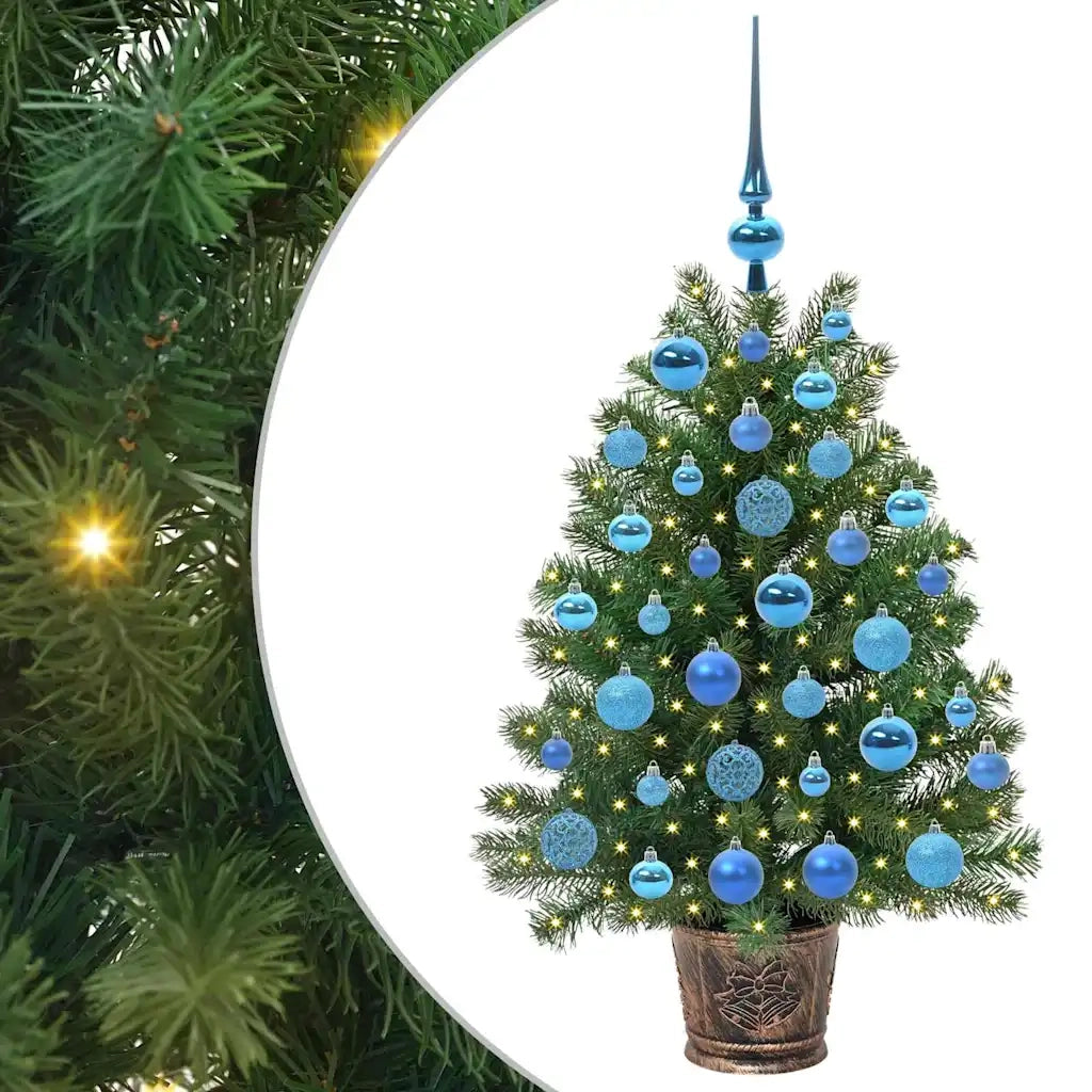 Albero di Natale artificiale con 150 LED Verde 95 cm PE e PVC 3397322