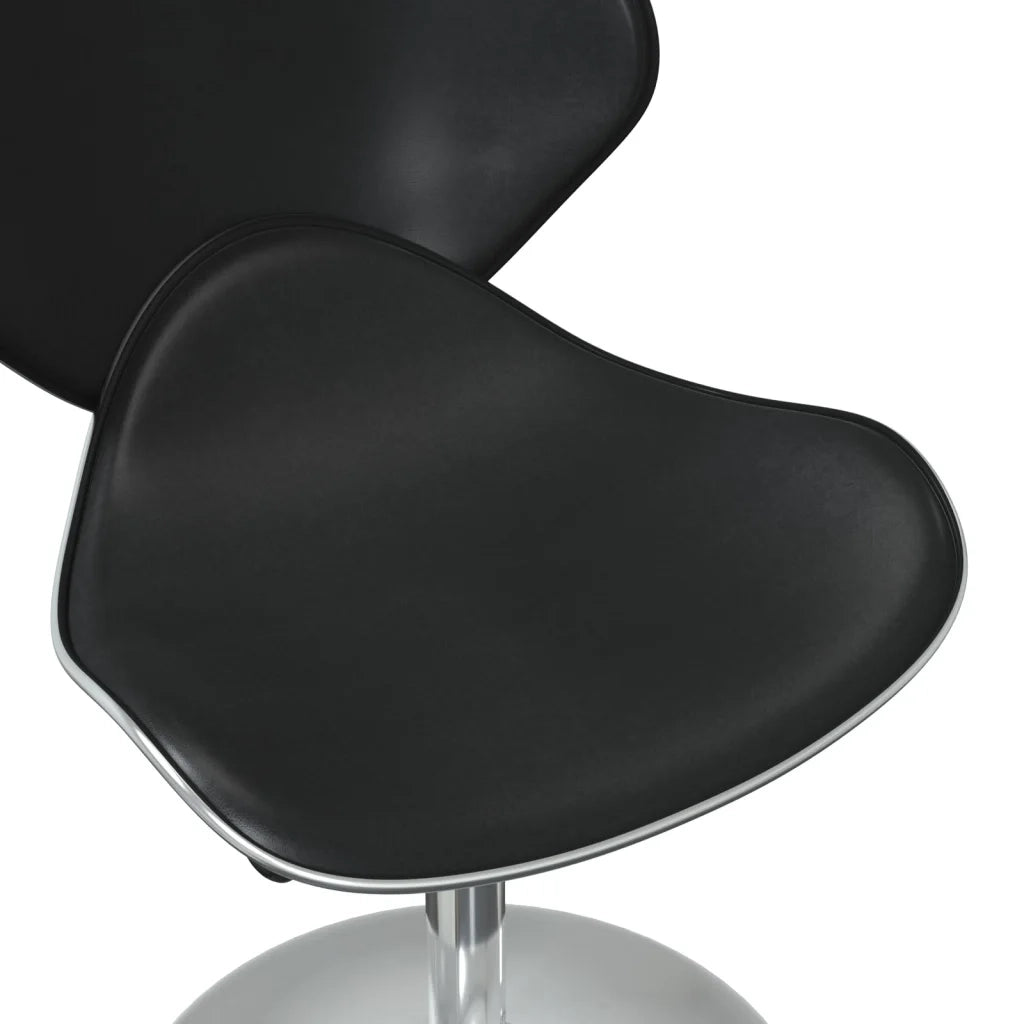 Sedie da Pranzo 2 pz Nere in Similpelle 335120