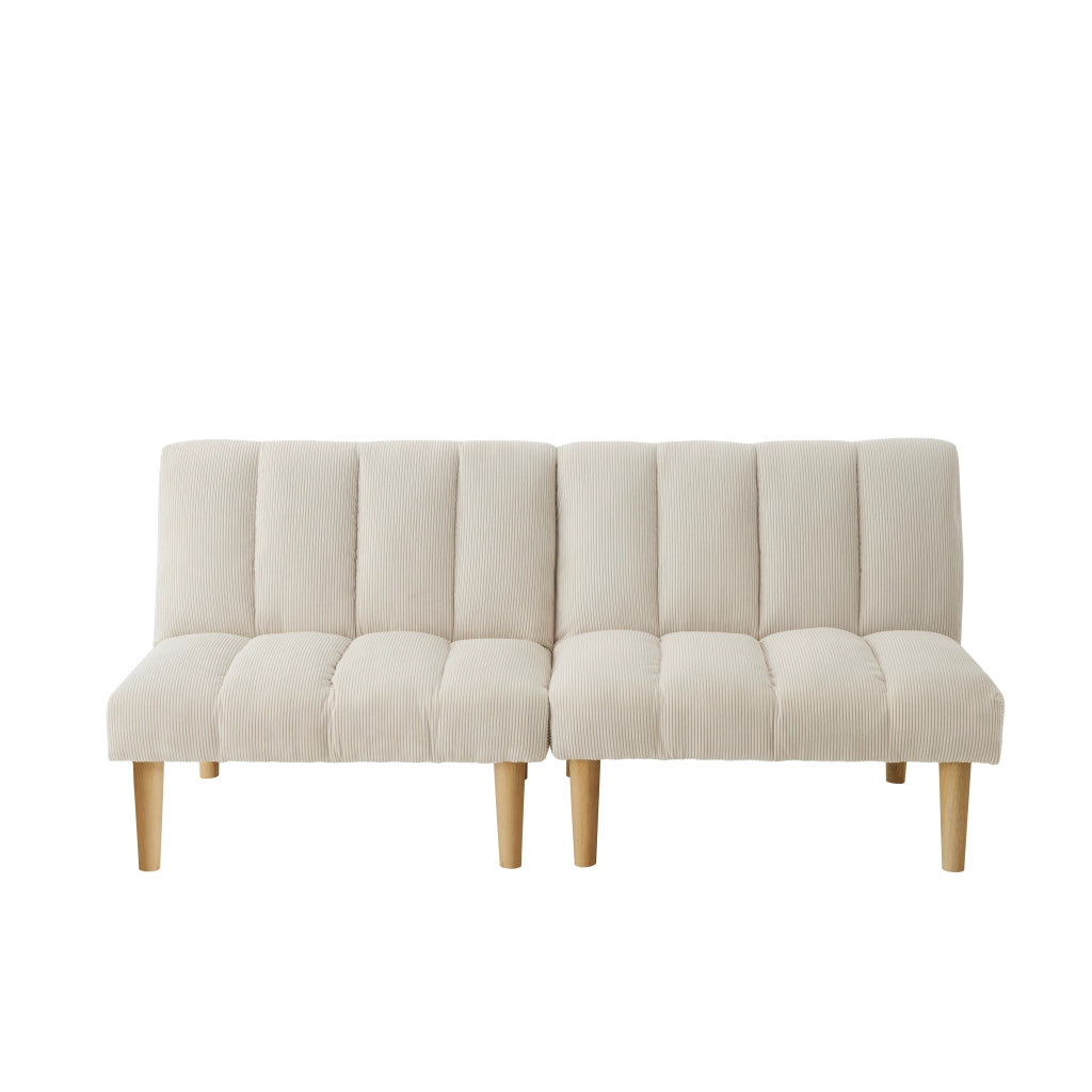 Divano Letto 2 Posti ¨C MINIMAL ¨C Tessuto, Schienale Regolabile, 167 cm