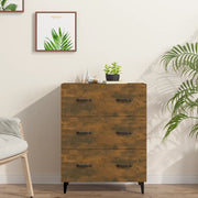 Credenza-Buffet-Armadio da cucina Rovere Fumo 69,5x34x90 cm in Legno Multistrato 199043