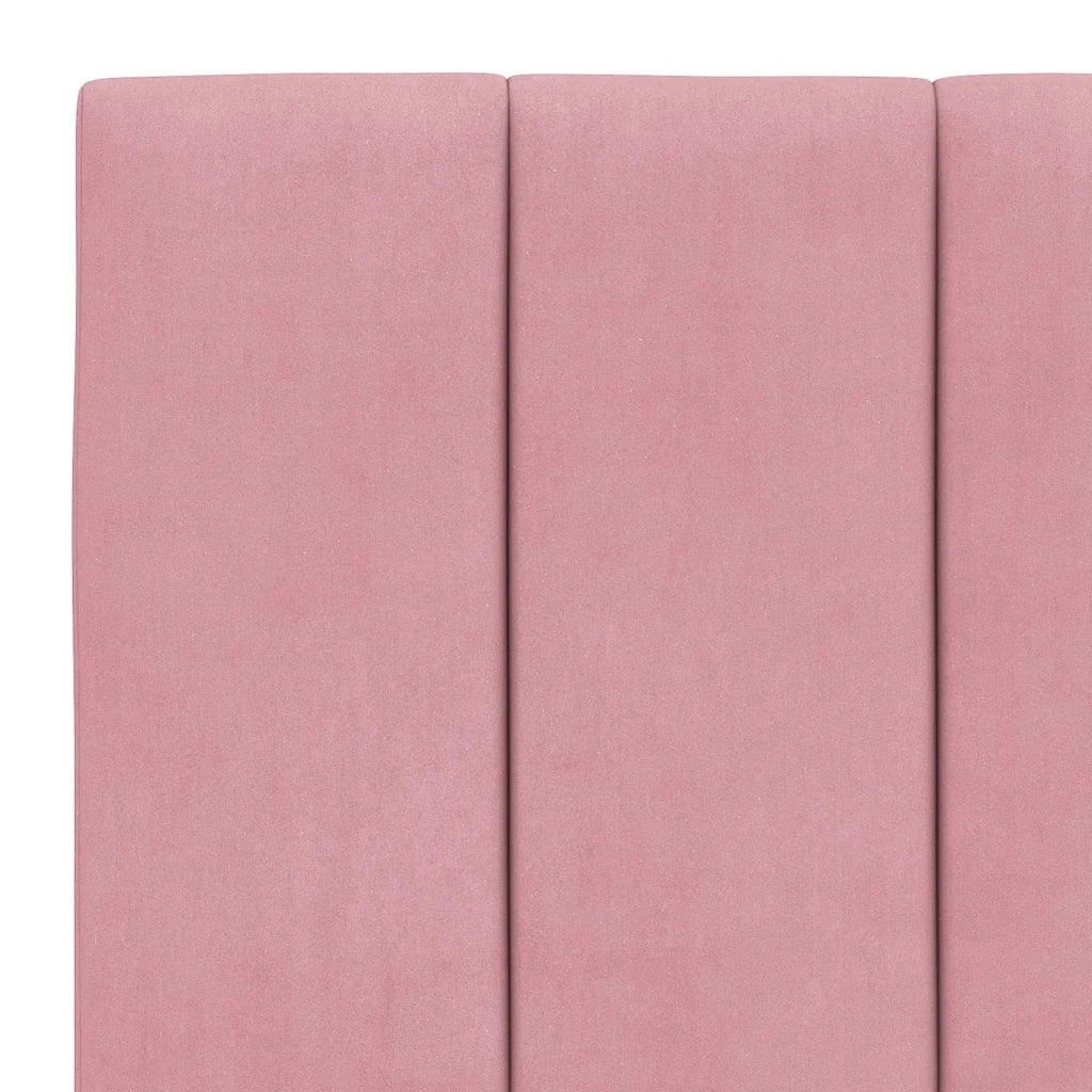 Giroletto senza Materasso Hanko Rosa 80x200 cm in Velluto 3207818