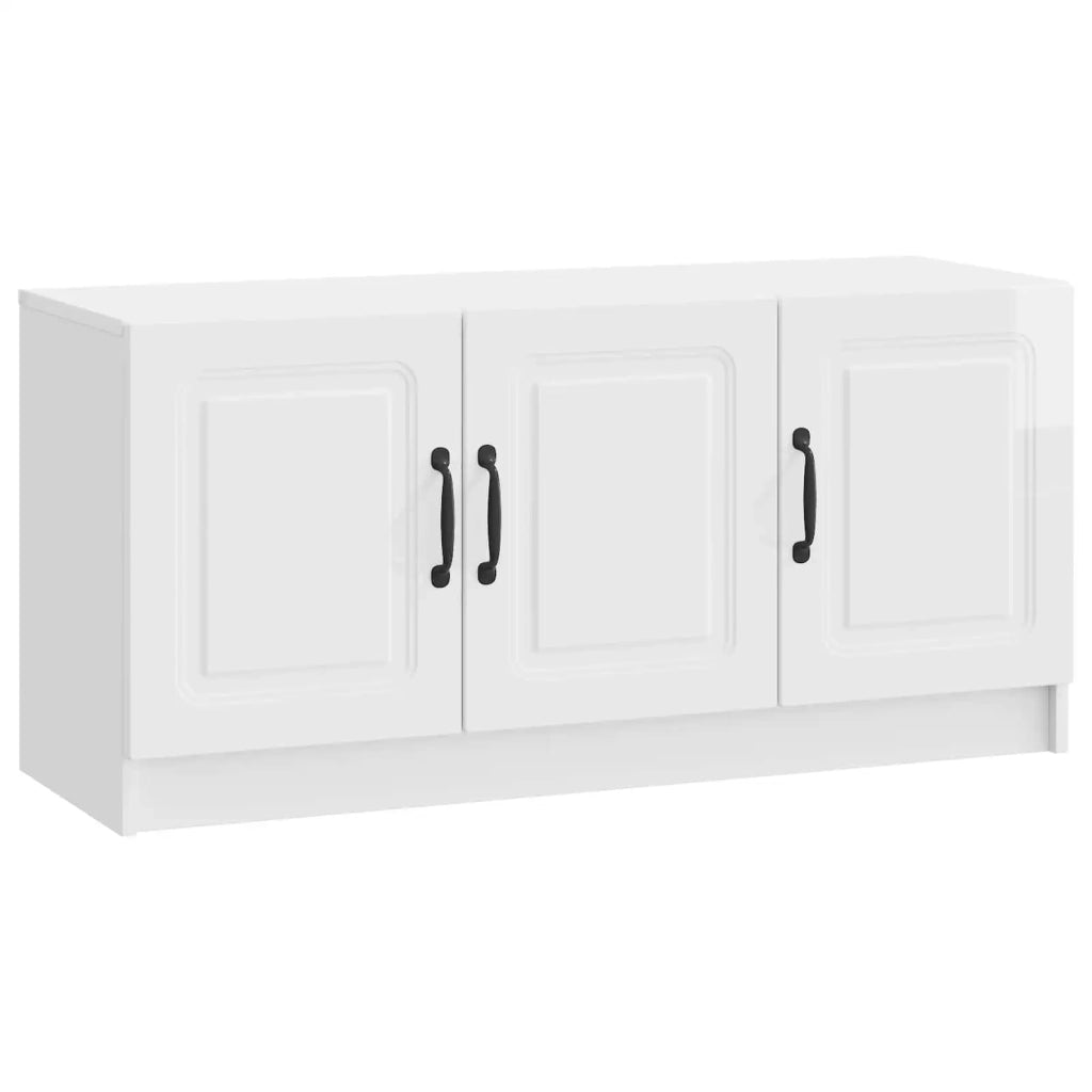 Mobile TV Bianco Lucido 99 x 34,5 x 47 cm Legno ingegnerizzato 895869