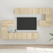 Set di Mobili Porta TV 10 pz Rovere Sonoma in Legno Multistrato 3079039