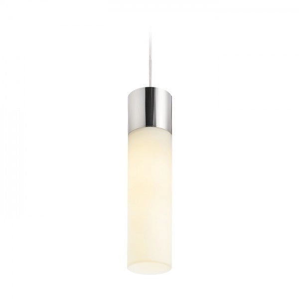 Lampadario Lampada EIGHT a sospensione vetro opalino/cromo 230V E27 28W