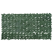 Paravento da Balcone-Pannello per balcone con Foglie Verde Scuro 200x100 cm