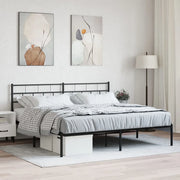 Giroletto con Testiera in Metallo Nero 180x200 cmcod mxl 83226