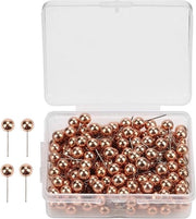 Spillini a Tappo - Testa Rotonda in Plastica - Rose Gold