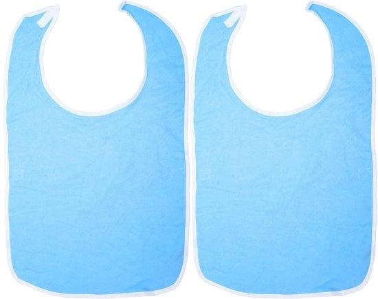 Pannoloni per adulti, 2-pack impermeabili, pannoloni riutilizzabili, 75x45cm, protettori di abbigliamento per anziani, ausili per l'alimentazione e la nutrizione, lavabili, con chiusura a clip, facile da pulire