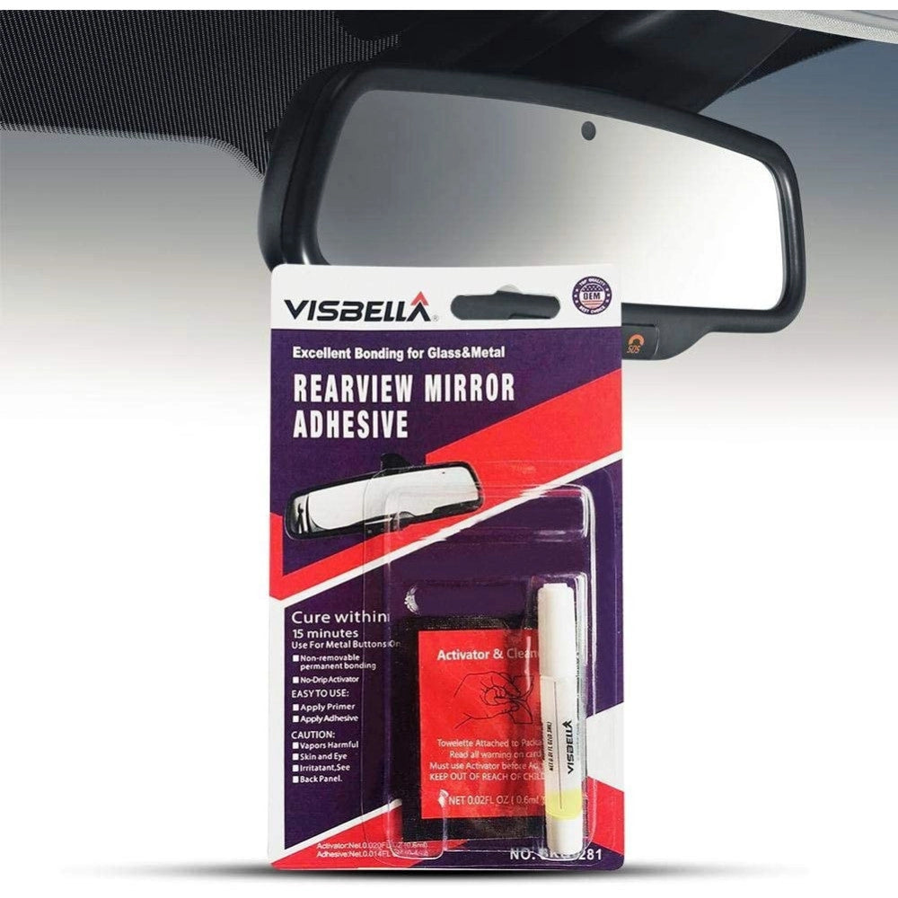 Trade Shop - Kit Riparazione Specchietto Retrovisore Auto Colla Adesivo Super Professionale -