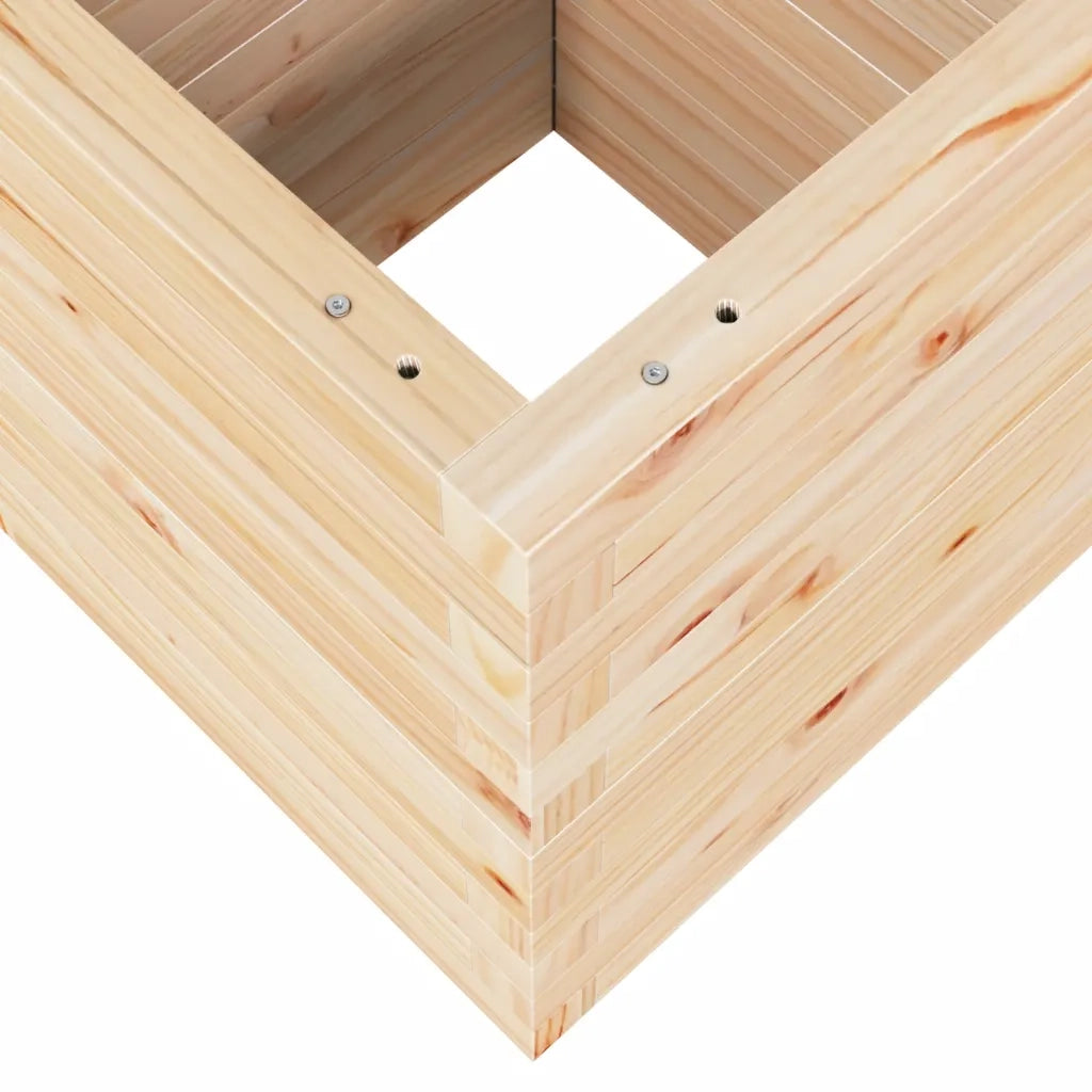 Fioriera da Giardino-Vaso da Esterno 40x40x46 cm in Legno Massello di Pino
