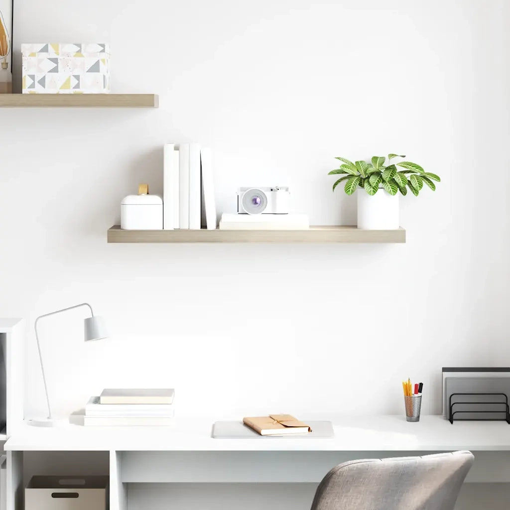 Scaffale a Parete Rovere 90x23,5x3,8 cm in MDF cod mxl 32966