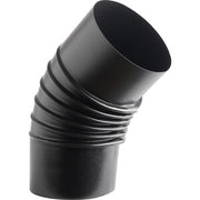 CURVA PORCELLANATA PIEGHETTATA 45 D 13CM NERO OP CLASSIC