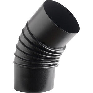 CURVA PORCELLANATA PIEGHETTATA 45 D 13CM NERO OP CLASSIC
