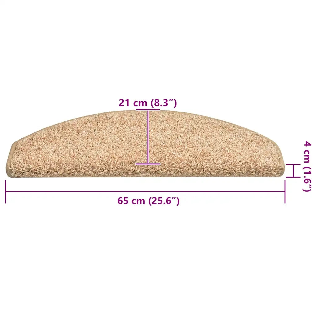Tappetini per scale 30 pz 65x21x4 cm Oro Semicircolari Grandi 3365821