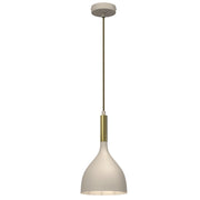 Lampada a sospensione beige oro Noak E27 15W Luminex