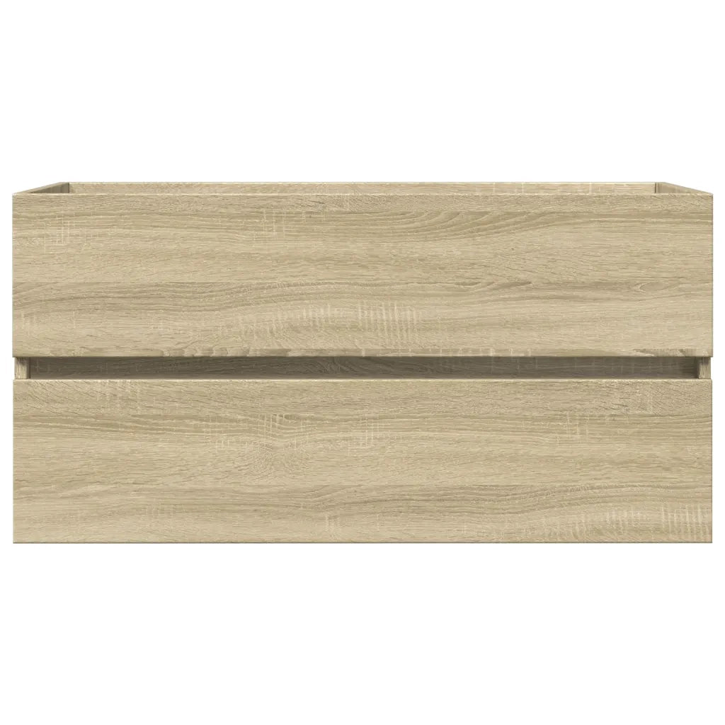 Mobile Lavabo Rovere Sonoma 90x38,5x45 cm in Legno Multistrato 849638