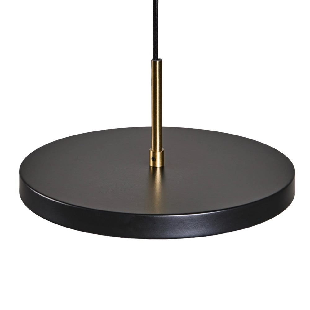 Lampadario a LED in acciaio nero stile moderno, per ufficio e sala da pranzo