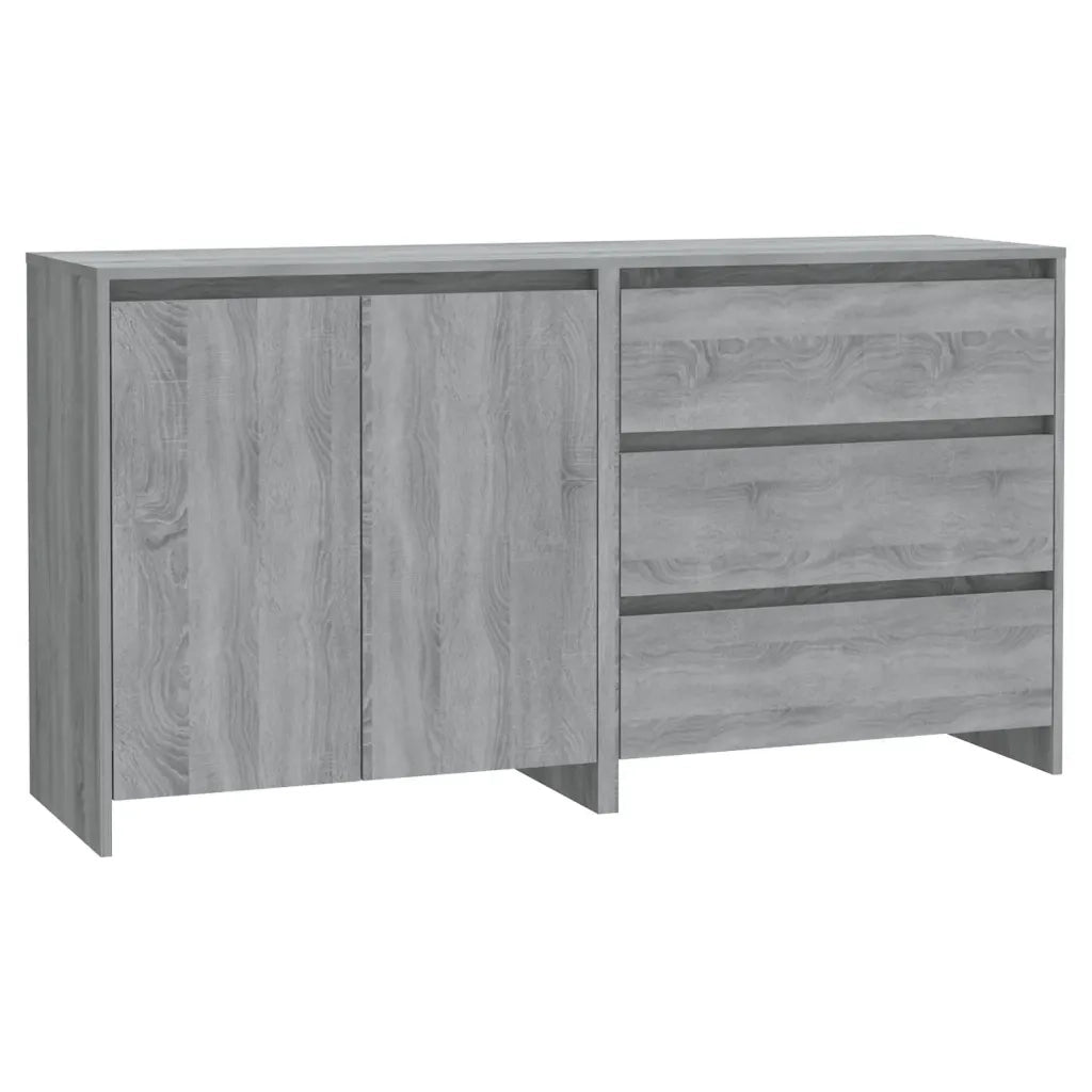 Credenze 2 pz Grigio Sonoma in Legno Multistrato cod mxl 6933