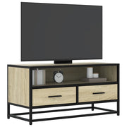Mobile TV-Credenza per TV-Console TV Rovere Sonoma 80x34,5x40 cm Legno Multistrato Metallo 130152