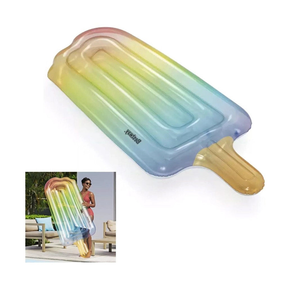 Trade Shop - Materassino Materasso Gonfiabile Ghiacciolo Gelato 185x89 Cm Mare Piscina 43161 -